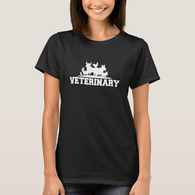 Camiseta Medicina Veterinária Médico Veterinário Vet Tech V (Frente)