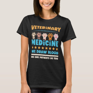 Camiseta Medicina Veterinária Nós Desenhar Sangue