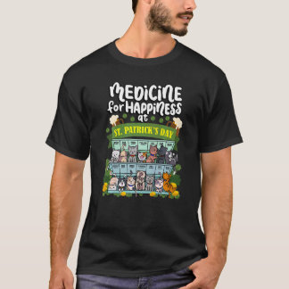 Camiseta Medicine For Happiness At St Patrick's Day Clowder