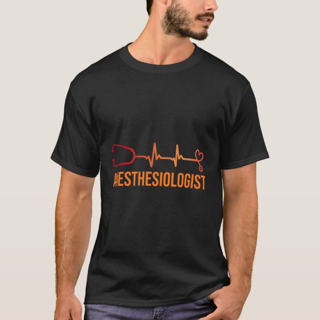 Camiseta Médico anestesiologista Cuidados de Saúde (Frente)