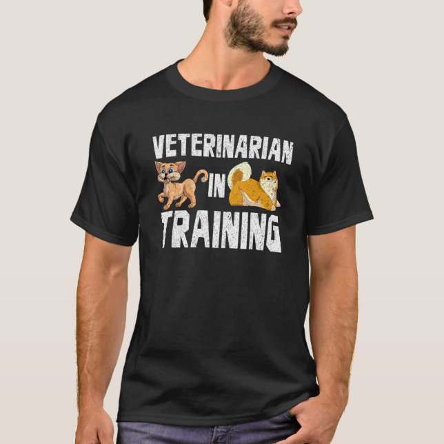 Camiseta Médico Animal Future Veterinarian Veterinary Assis (Frente)