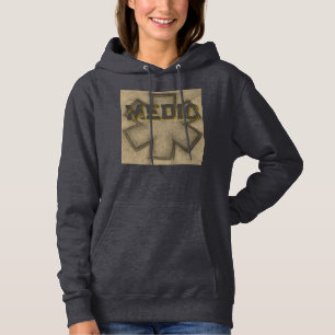 Camiseta Médico das Mulheres Khaki