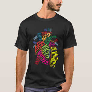 Camiseta Médico De Cardiologia Do Coração Anatômico