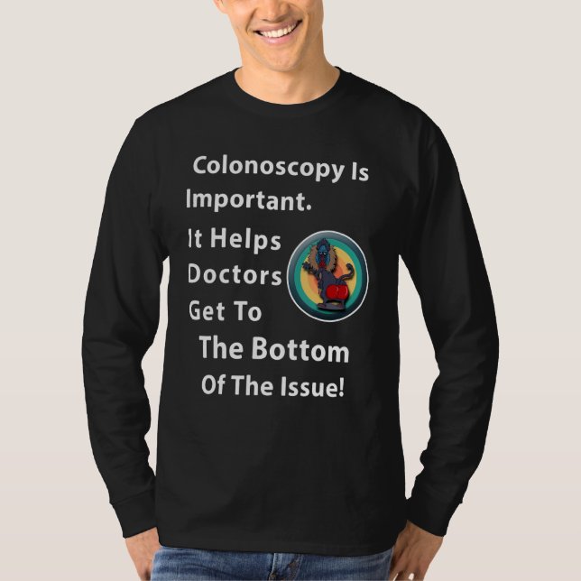 Camiseta Médico de Colonoscopia Piada de Bunda (Frente)