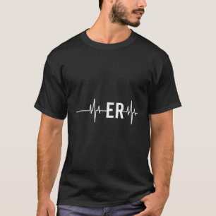 Camiseta Médico De Emergência Enfermeira Er Hebeat