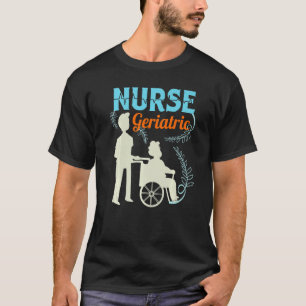 Camiseta Médico de Enfermeiro Geriátrico Cuidados de Saúde