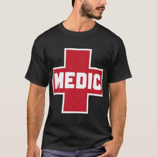 Camiseta Médico de Rua Red First Aid Auxiliar