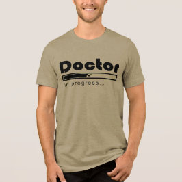 Camiseta Médico em Andamento Barra de Carregamento Engraçad