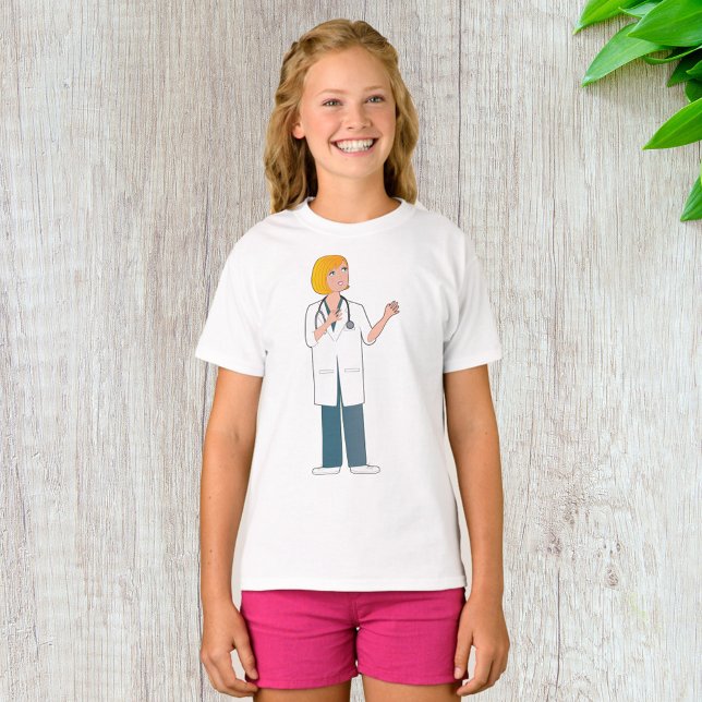 Camiseta Médico feminino (Criador carregado)