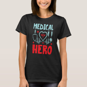 Camiseta Médico Herói Futuro Doutor Funny Phyisican Hospita