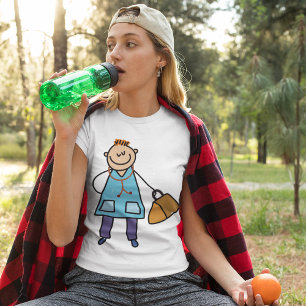 Camiseta Médico Infantil Personagem Médico Infantil