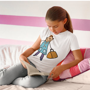 Camiseta Médico Infantil Personagem Médico Infantil