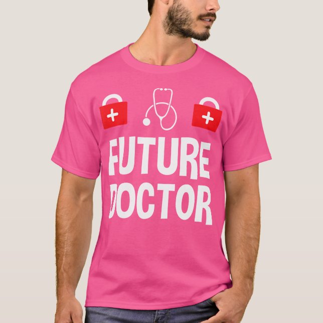 Camiseta Médico Médico Futuro Crianças (Frente)