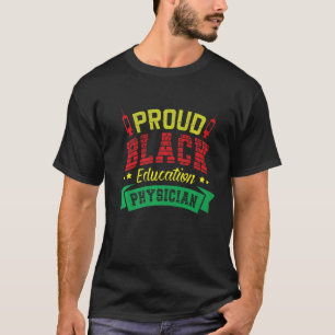 Camiseta Médico Médico Hos, Orgulhoso e Negro