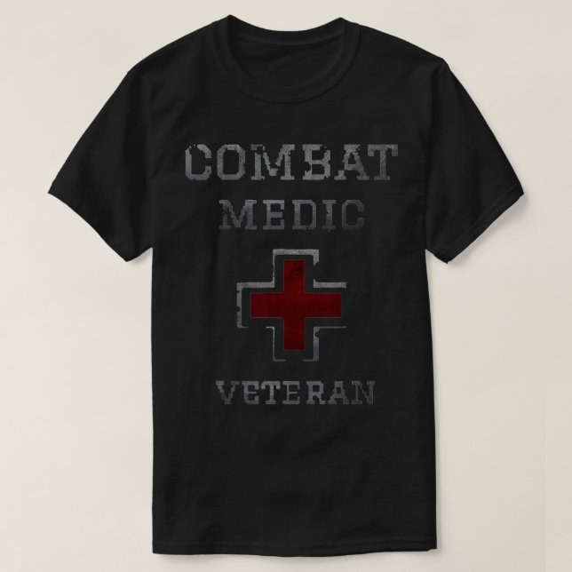 Camiseta Médico Militar Militar Militar Veterano do Exércit (Frente do Design)