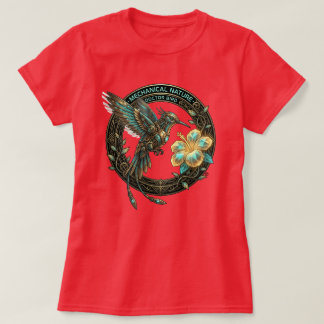 Camiseta Médico Pássaro da Natureza Mecânica