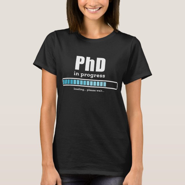 Camiseta Médico PhD Futuro Estudante do Bar em Andamento (Frente)