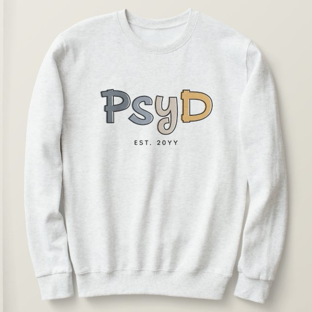 Camiseta Médico PsyD Personalizado de Psicologia Psicóloga (Frente do Design)