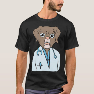 Camiseta Médico Pug - Dogtor - Médico de Cães - Enfermeira 