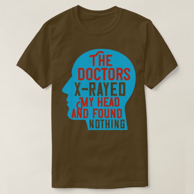 Camiseta Médicos XRayed Minha Cabeça (Frente do Design)