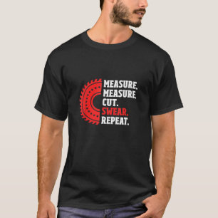 Camiseta Medida de Medida de Mens Cortar Suar Repetir Madei