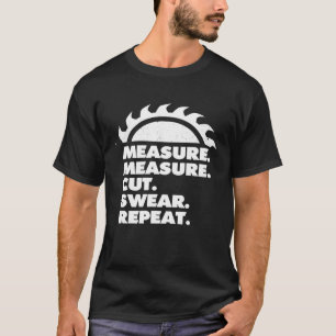 Camiseta Medida de Medida de Mens Corte Suar Repetir Câncer