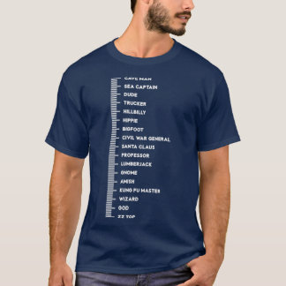 Camiseta Medida Engraçada do Gráfico de Barras