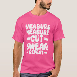 Camiseta Medida Medida Cortar Suar Repetidamente Artesanato