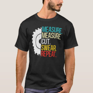Camiseta Medida Medida Medida Cortar Suar Repetir Para Um H