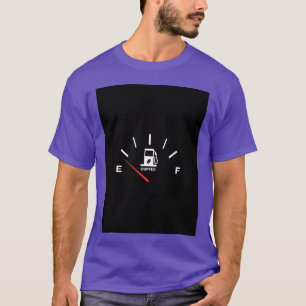 Camiseta MEDIDOR DE COMBUSTÍVEL CAFÉ engraçado
