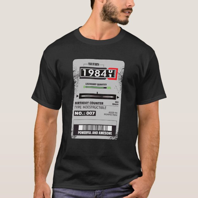 Camiseta medidor de eletricidade Aniversário do medidor de  (Frente)