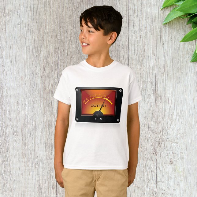 Camiseta Medidor de Nível de Saída VU Meter de Áudio (Criador carregado)