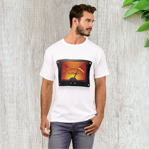 Camiseta Medidor de Nível de Saída VU Meter de Nível de Áud