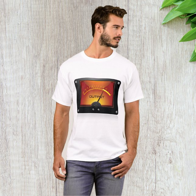 Camiseta Medidor de Nível de Saída VU Meter de Nível de Áud (Criador carregado)