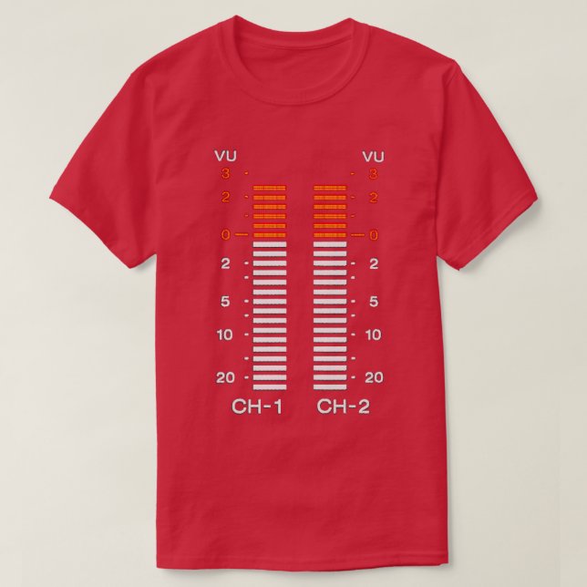 Camiseta medidor de vu (Frente do Design)