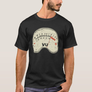 Camiseta Medidor de Vu do Engenheiro de áudio para som do t