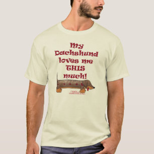 Camiseta Medidor do amor do Dachshund