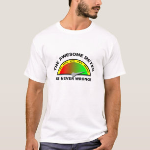 Camiseta Medidor impressionante engraçado