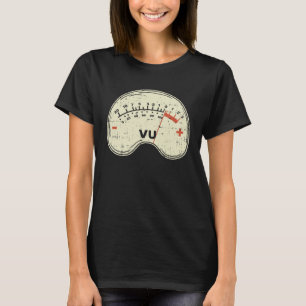Camiseta Medidor Vu de Engenheiro de Áudio para Técnico de
