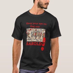 Camiseta Medieval Bayeux Tapeçaria Quirky Histórica