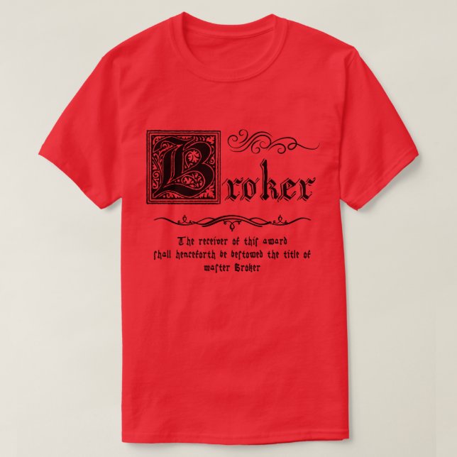 Camiseta Medieval Master Broker (Frente do Design)