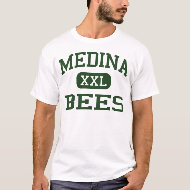 Camiseta Medina - abelhas - segundo grau de Medina - Medina (Frente)