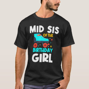 Camiseta Médio É Do Cilindro De Rapariga De Aniversário Pat