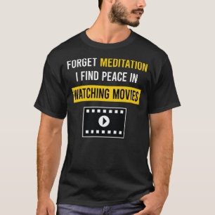 Camiseta Meditação Assistindo Filmes