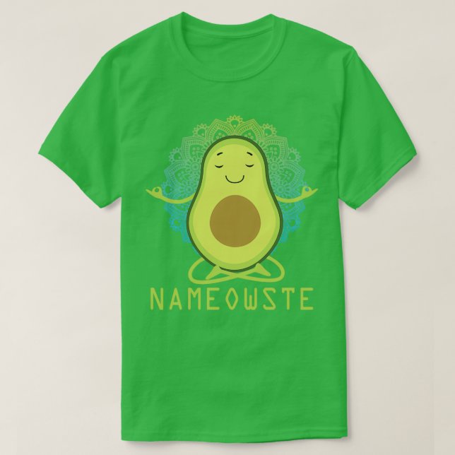 Camiseta Meditação Avocado Funny (Frente do Design)