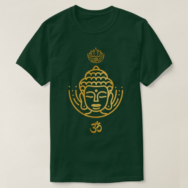 Camiseta Meditação Buda Zen Budismo Om Harmonia (Frente do Design)