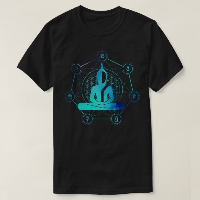Camiseta Meditação Buda Zen Chakra Espiritual (Frente do Design)