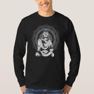 Camiseta Meditação Budista Mandala Zen Buddhism Mantra Bu