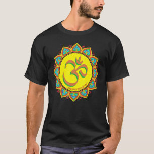 Camiseta Meditação budista Om Ohm Mandala