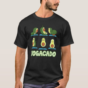 Camiseta Meditação Cute Yogacado Avocado Yoga Asana Possui
